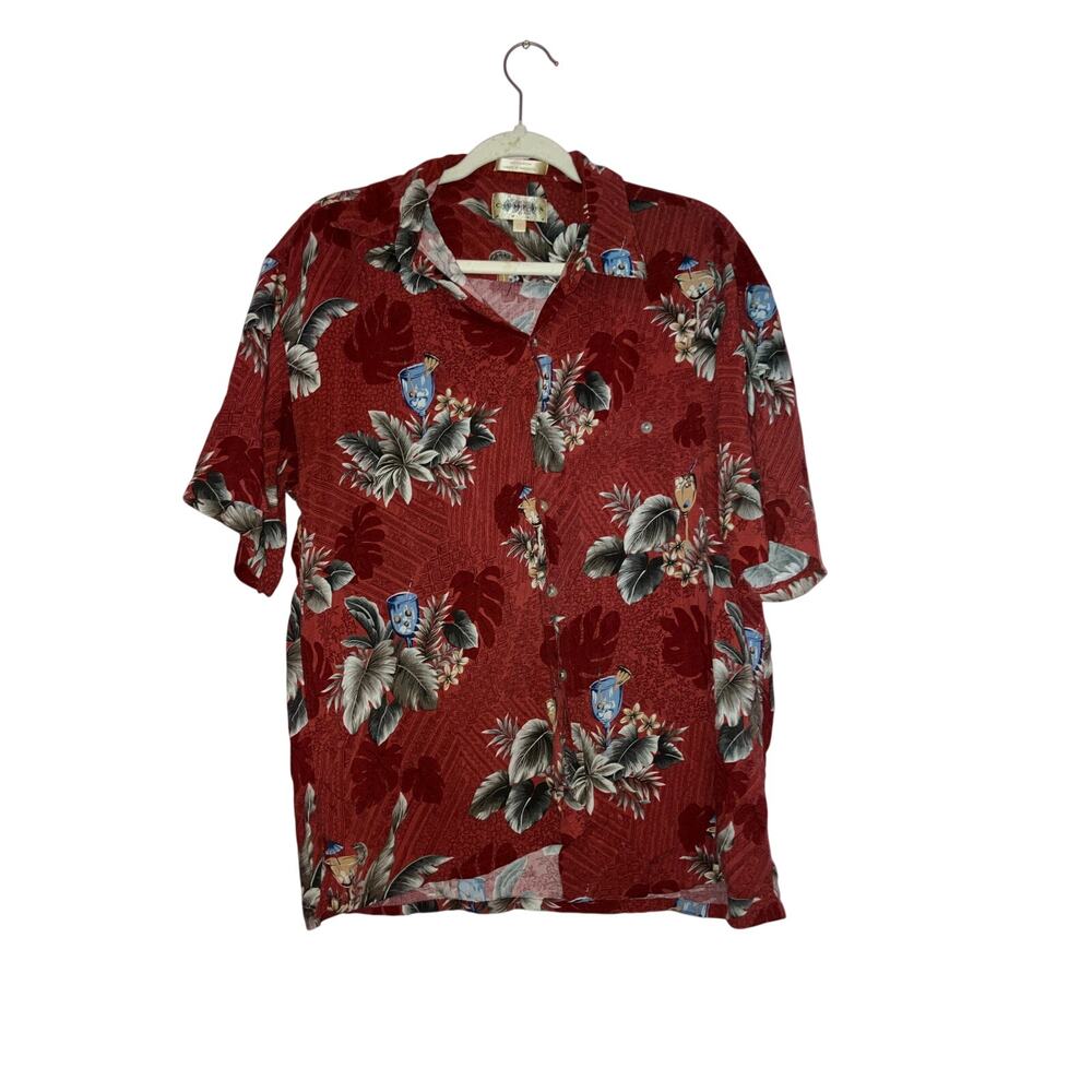 Campia Moda Floral Hawaiian Shirt Size XL